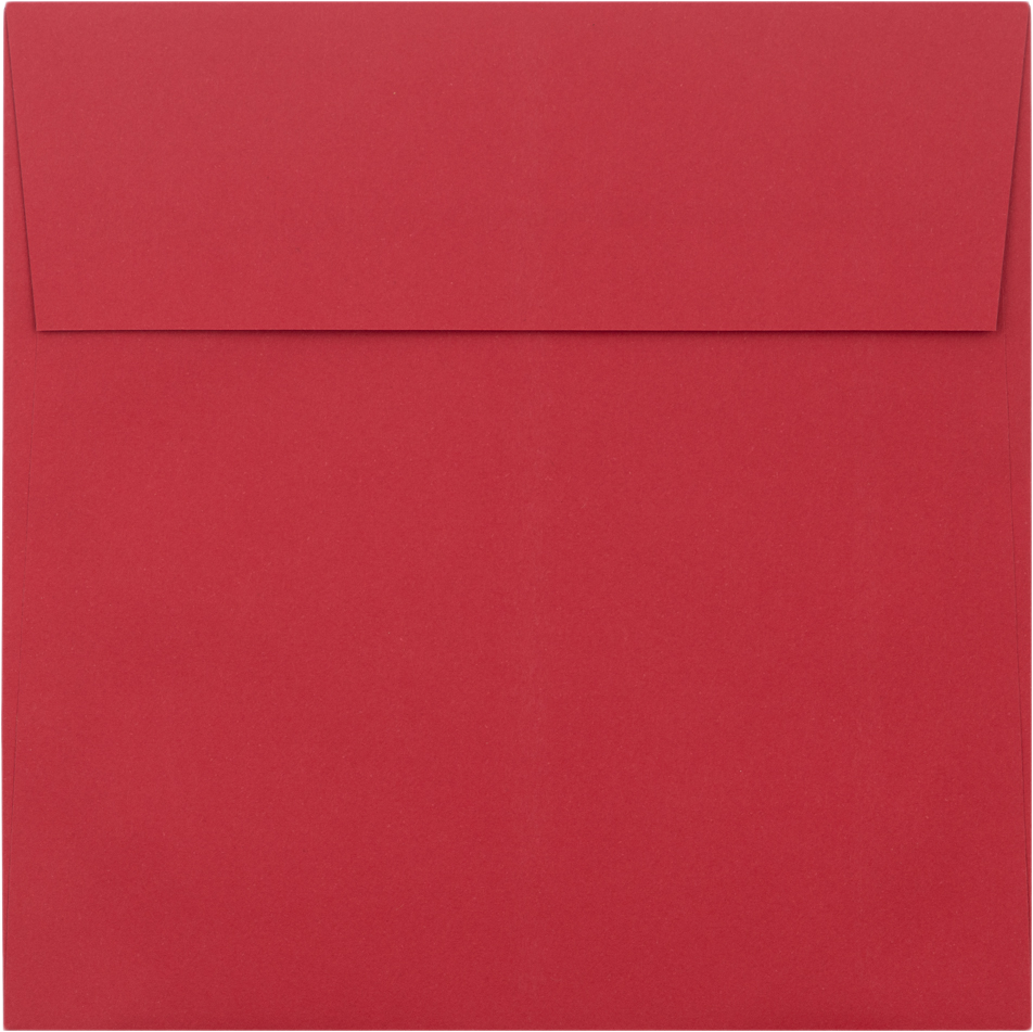Red 32lb 5 1/4 x 5 1/4 Square Envelopes with Peel & Seal