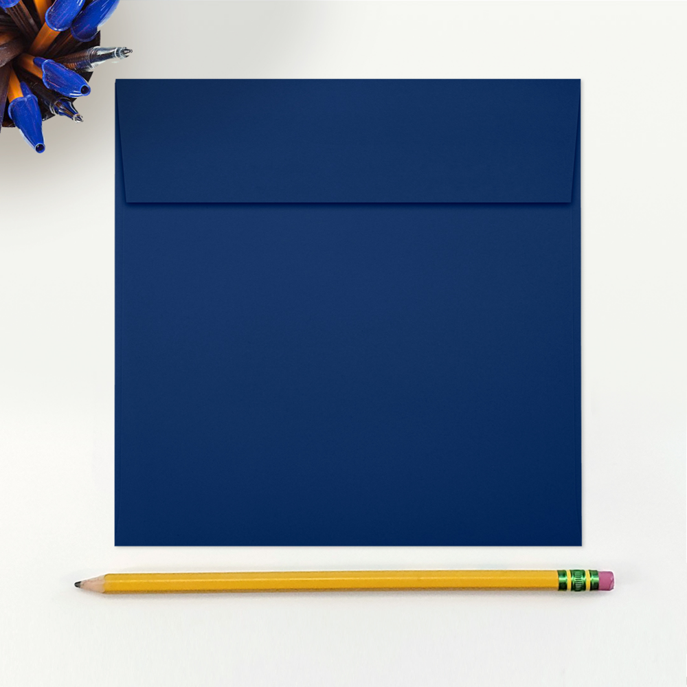 Navy Blue 32lb 6 x 6 Square Envelopes with Peel & Seal