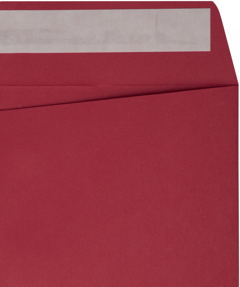 Red 32lb 8 x 8 Square Envelopes with Peel & Seal