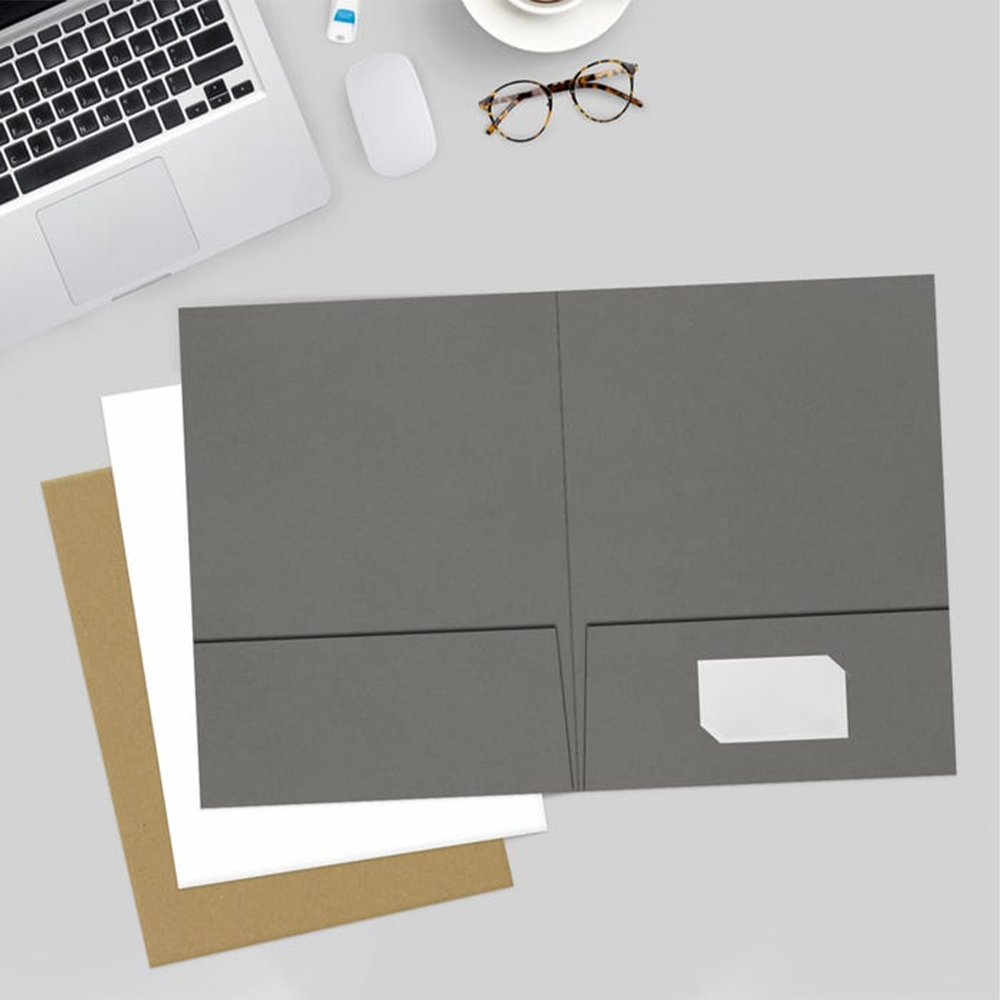 Dark Smoke Gray 9 x 12 Folders