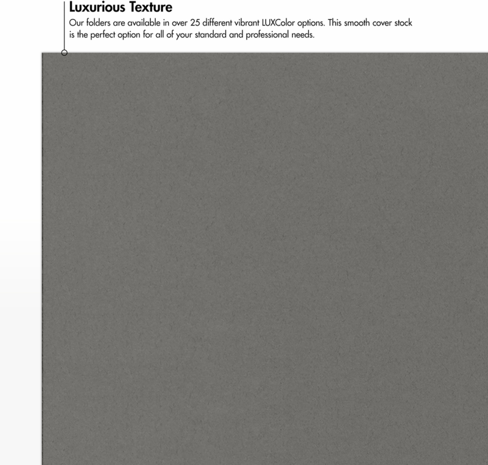 Dark Smoke Gray 9 x 12 Folders