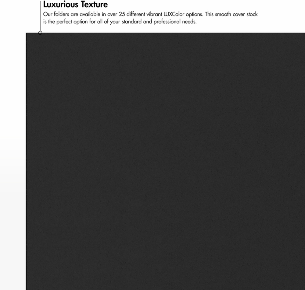 Smooth Midnight Black 9 x 12 Matte Folders