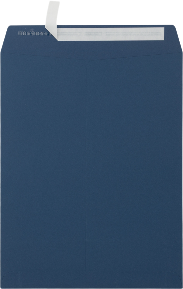 Navy Blue 32lb 10 x 13 Open End Envelopes with Peel & Seal