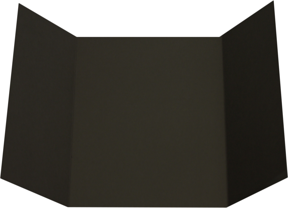 Smooth Midnight Black A7 Gatefold Invitations (5 x 7)