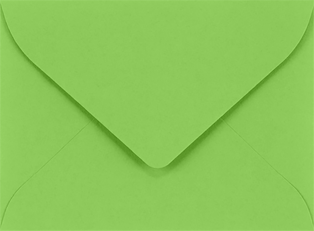 Lime Green 32lb #17 Mini Envelopes (2 11/16 x 3 11/16)