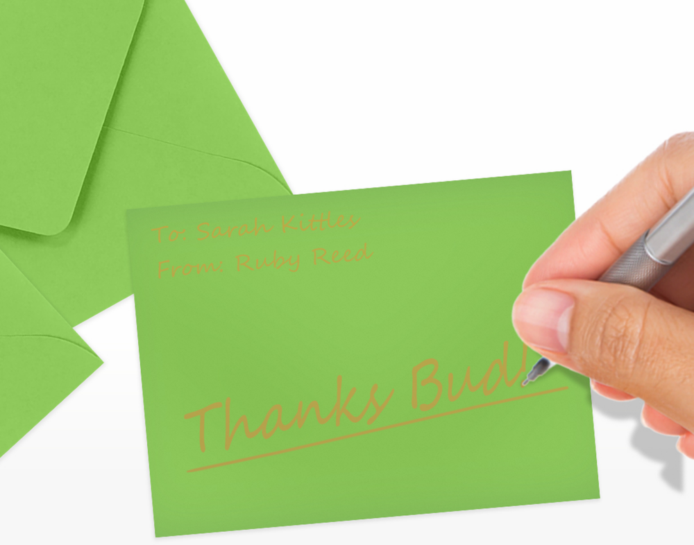 Lime Green 32lb #17 Mini Envelopes (2 11/16 x 3 11/16)