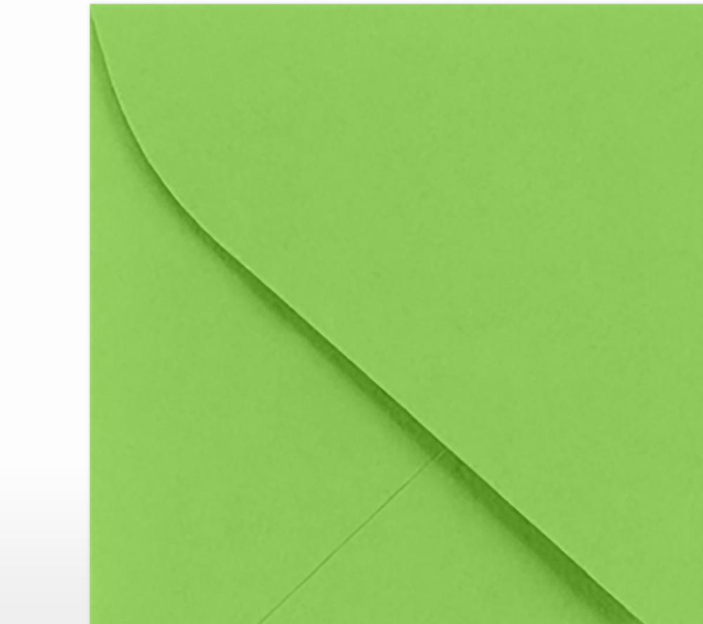 Lime Green 32lb #17 Mini Envelopes (2 11/16 x 3 11/16)