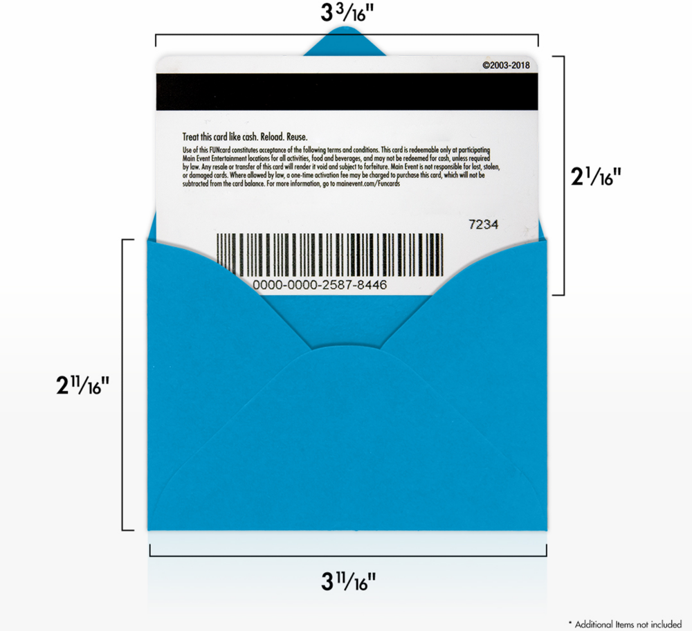 Pool Blue 32lb #17 Mini Envelopes (2 11/16 x 3 11/16)