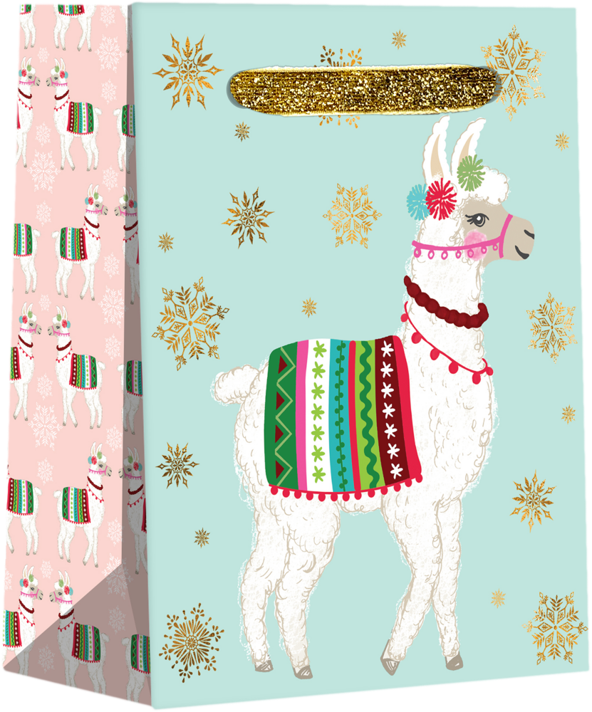 Fa La Llama Christmas Small Gift Bags (5 x 4 x 2)