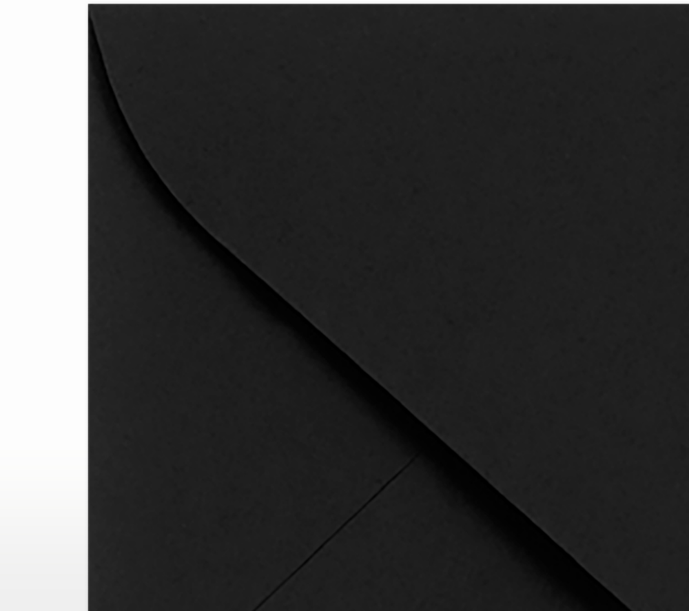 Smooth Midnight Black 32lb #17 Mini Envelopes (2 11/16 x 3 11/16)