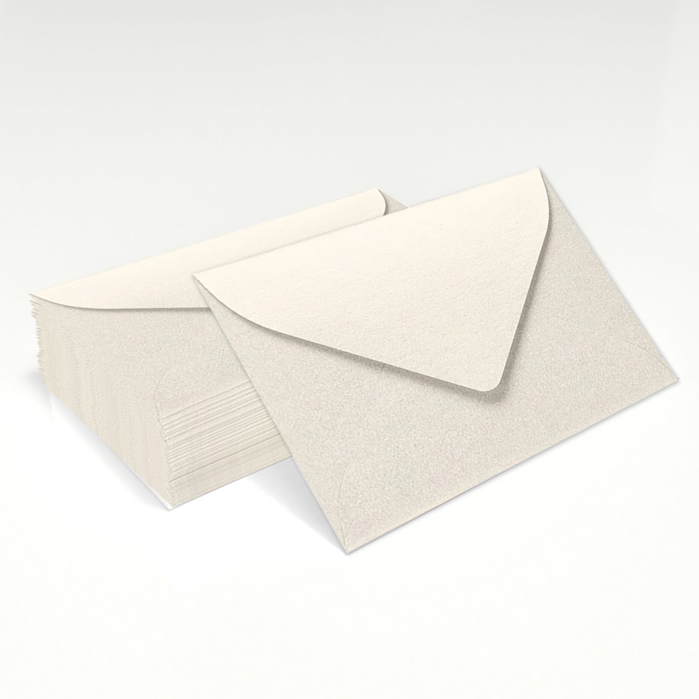 White Quartz Metallic 32lb #17 Mini Envelopes (2 11/16 x 3 11/16)