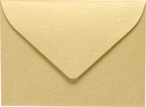 Light Gold Blonde Metallic 32lb #17 Mini Envelopes (2 11/16 x 3 11/16)