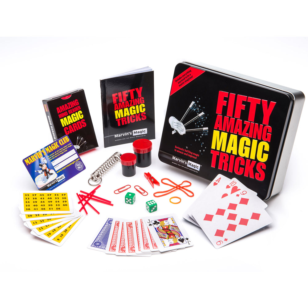 50 Amazing Magic Tricks Kit by Marvin's Magic