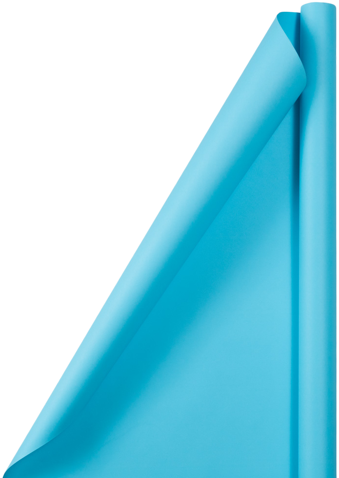 Blue Matte Wrapping Paper Set (100 Sq Ft) - 4 Rolls