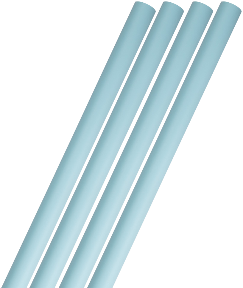 Baby Blue Matte Wrapping Paper Set (100 Sq Ft) - 4 Rolls