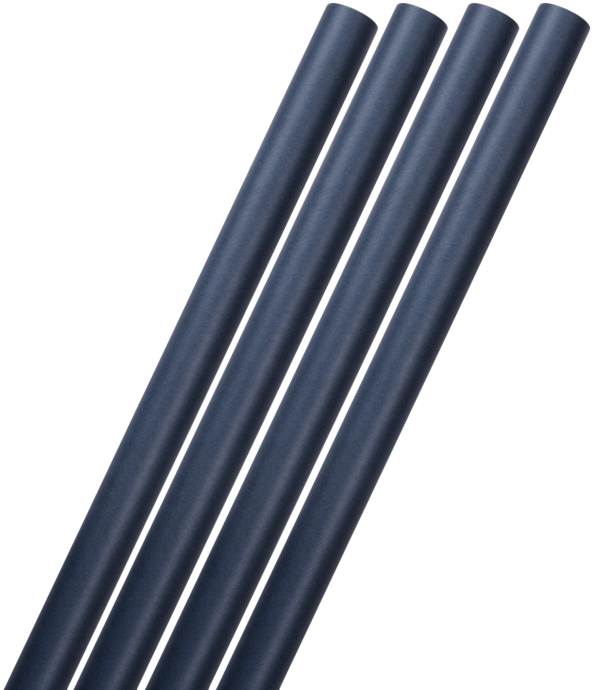 Navy Blue Matte Wrapping Paper Set (100 Sq Ft) - 4 Rolls