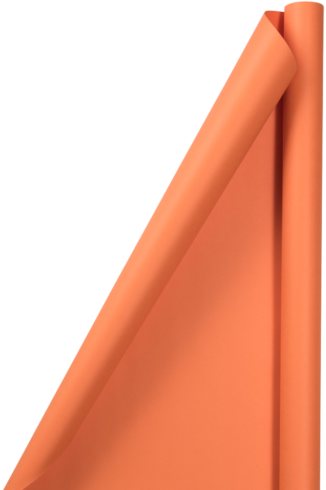 Orange Matte Wrapping Paper Set (100 Sq Ft) - 4 Rolls