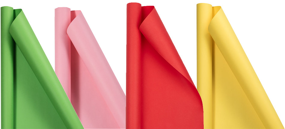 Assorted Summer Wrapping Paper Set (100 Sq Ft Total) - 4 Rolls
