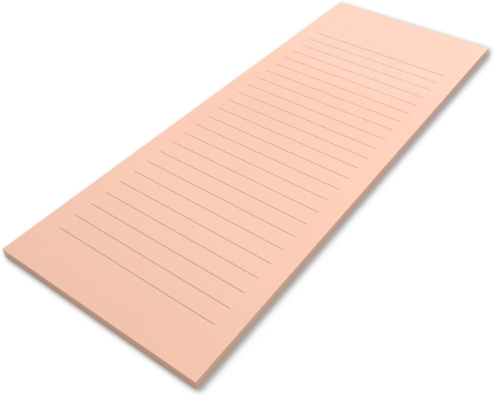 Blush 5 1/2 x 8 1/2 Ruled Notepad (50 Sheets)