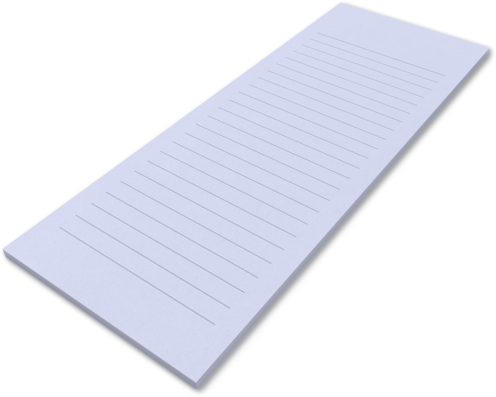 Lilac 5 1/2 x 8 1/2 Ruled Notepad (50 Sheets)