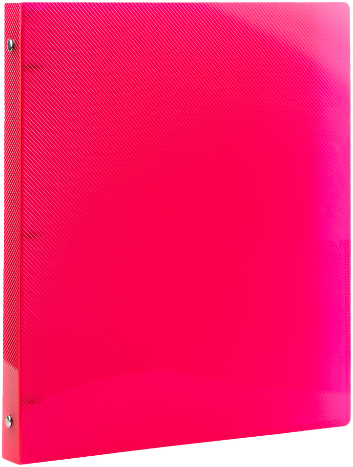 Fuchsia Hot Pink Plastic 1/2 Inch 3-Ring Binder
