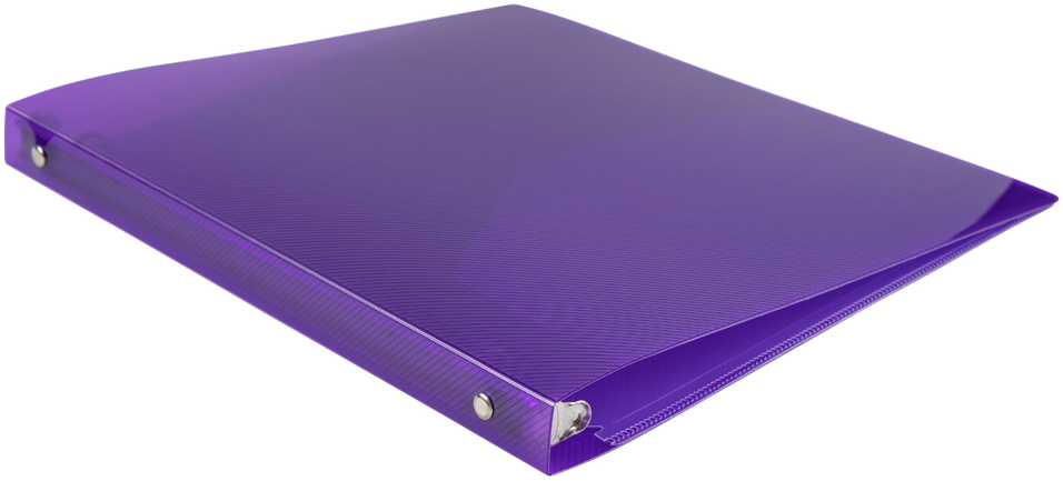 Purple Plastic 1/2 Inch 3-Ring Binder