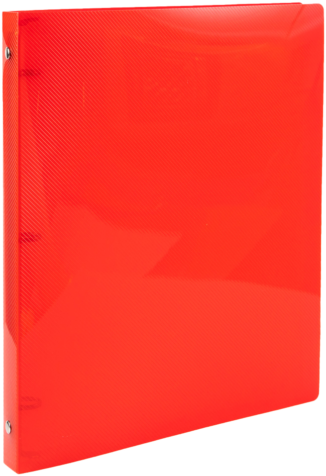 Red Plastic 1/2 Inch 3-Ring Binder