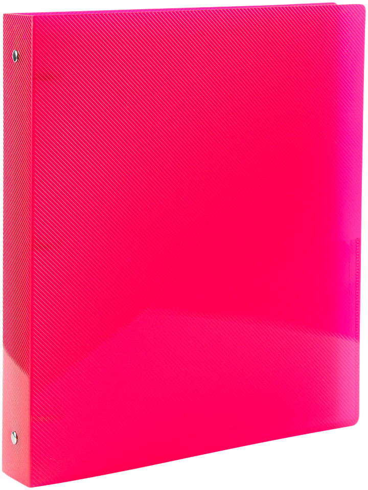 Fuchsia Hot Pink 1 Inch 3-Ring Plastic Binder