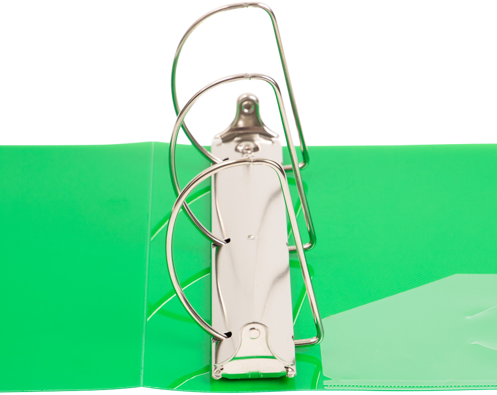 Green Plastic 4 Inch 3-Ring Binder