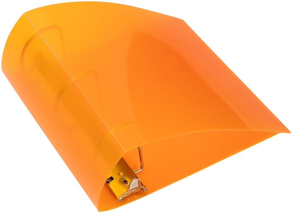 Orange Plastic 4 Inch 3-Ring Binder