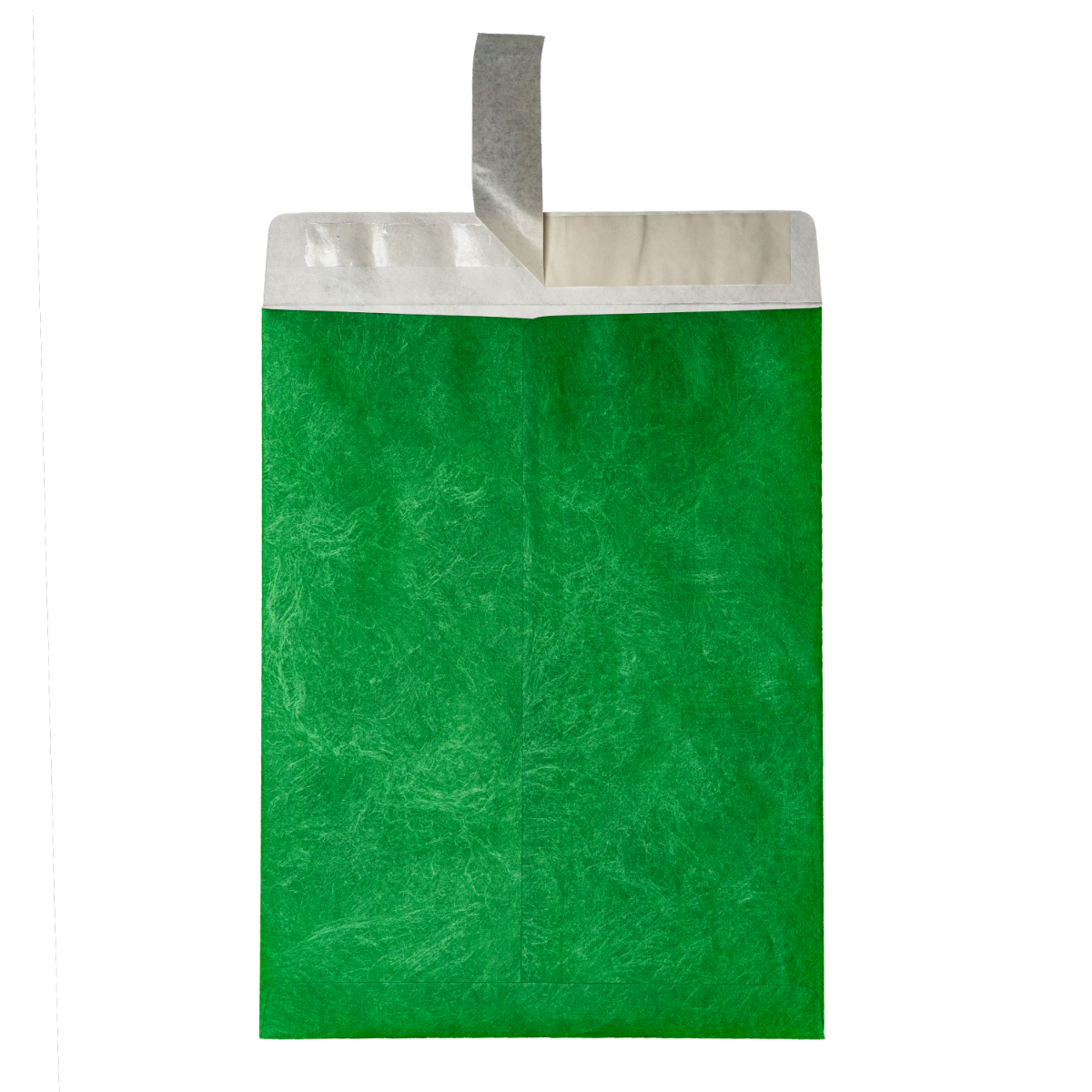 Green Tyvek® 14lb 12 x 15 1/2 Open End Envelopes with Peel and Seal