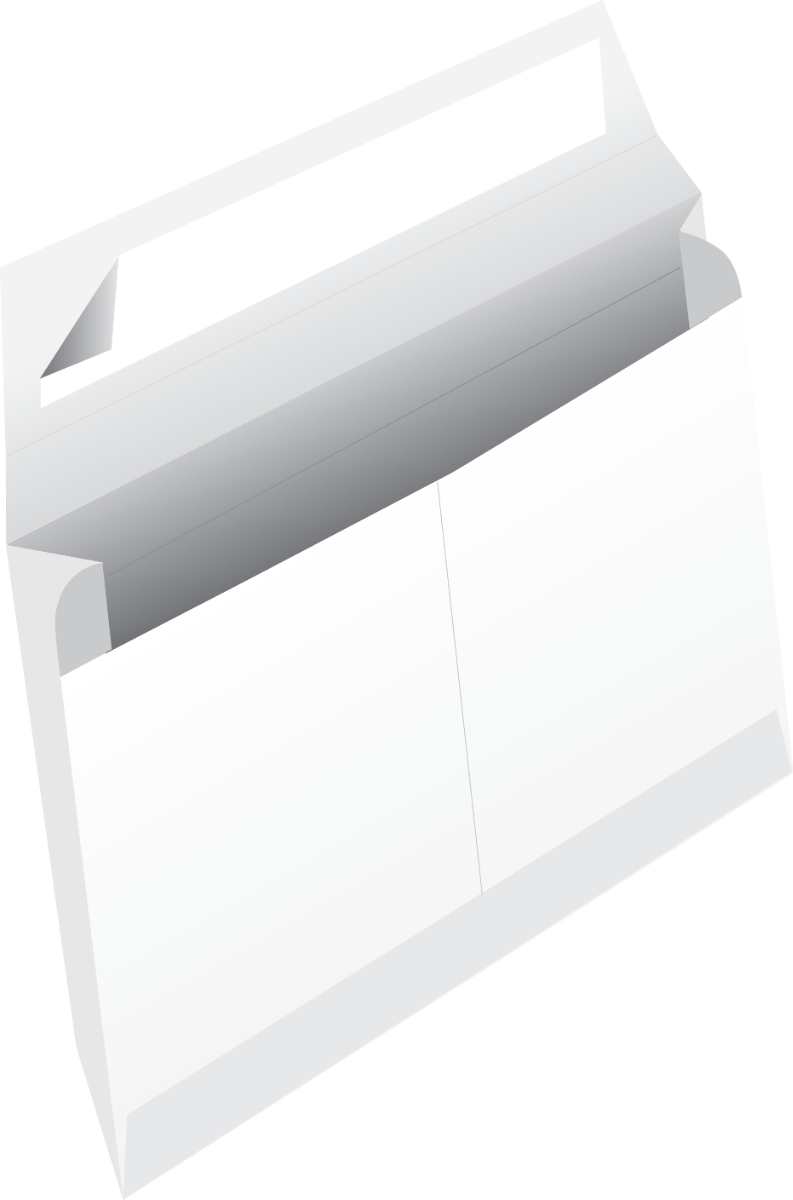 White Tyvek® 18lb 12 x 18 x 2 Booklet Expansion Envelopes with Peel and Seal