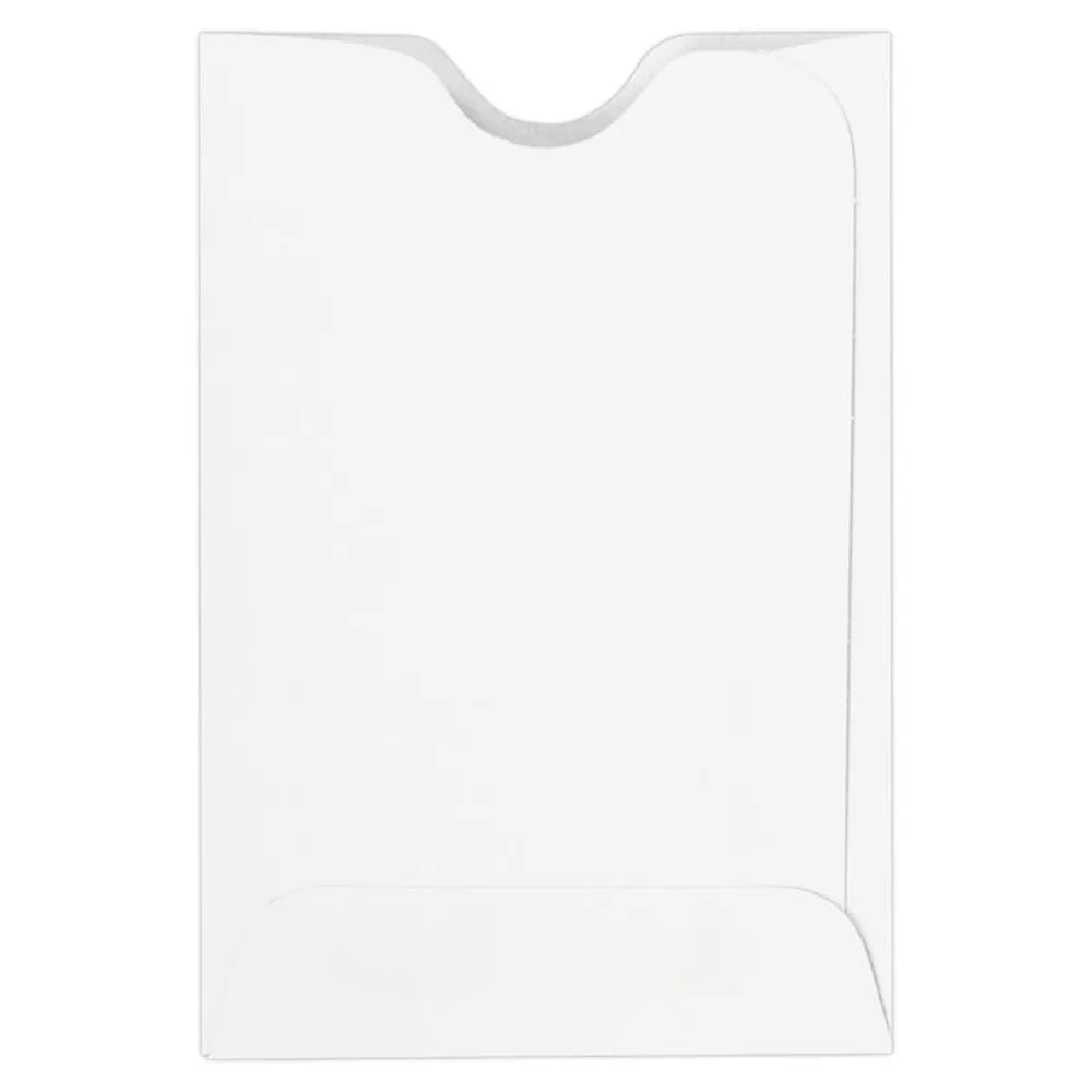 White with Security Tint 32lb RFID Blocking Credit Card Sleeve (2 3/8 x 3 1/2)