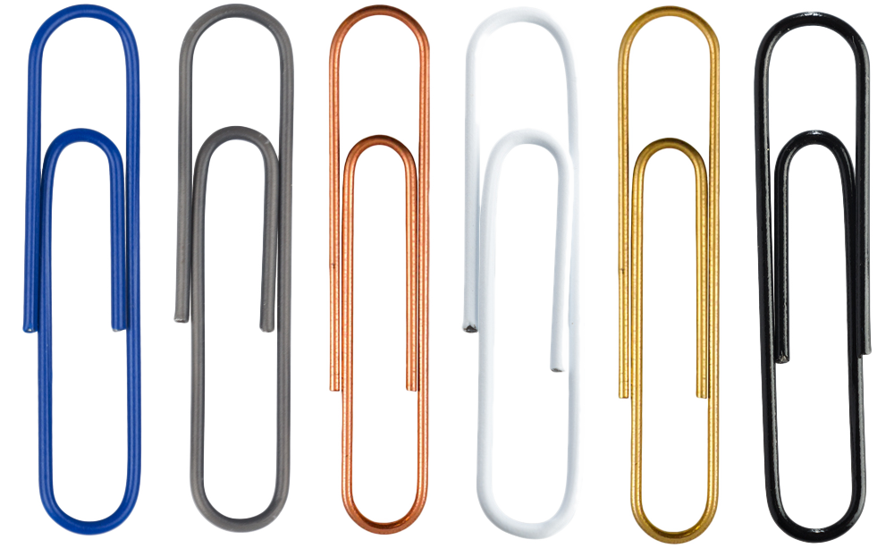 Business Assorted Jumbo 2 Inch Paper Clips - 6 Packs of 75