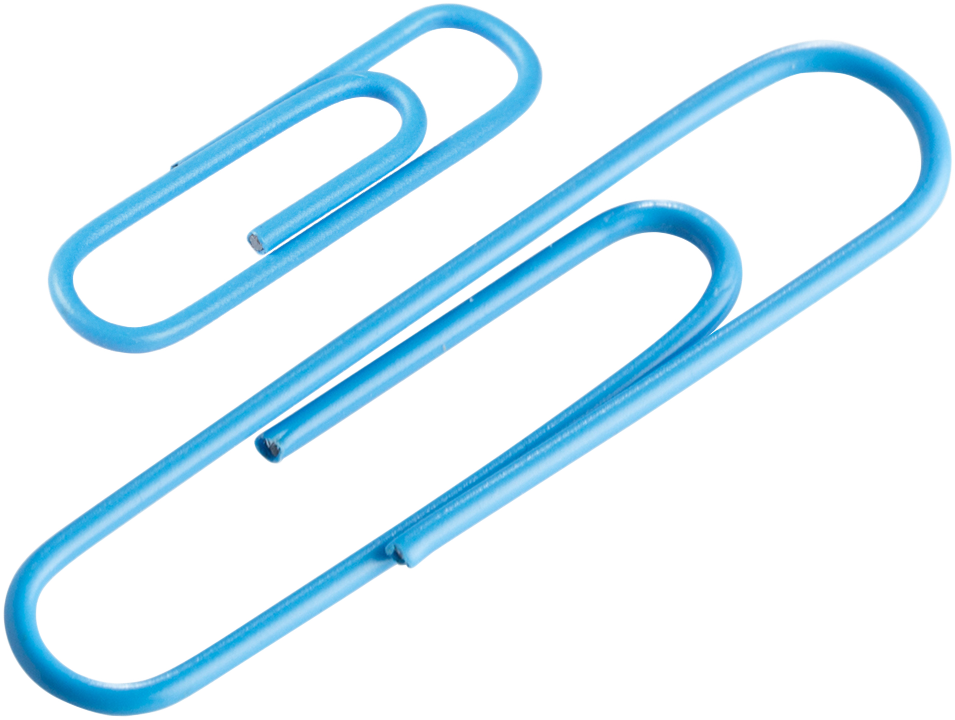Baby Blue Standard & Jumbo Paper Clips Assortment Pack - 1 Pack Each (175 Clips Total)