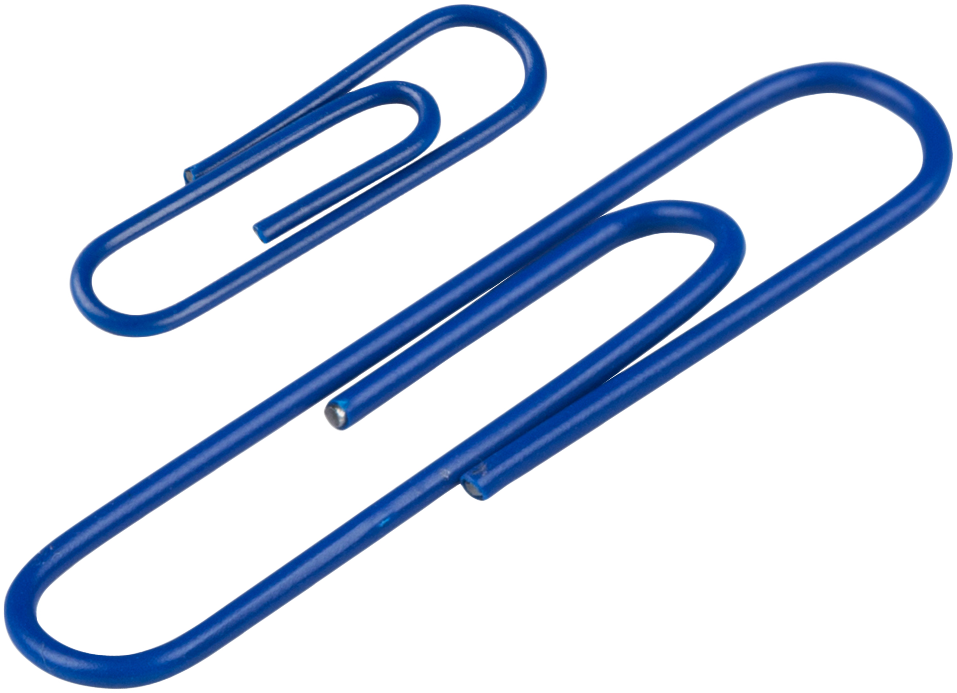 Dark Blue Standard & Jumbo Paper Clips Assortment Pack - 1 Pack Each (175 Clips Total)