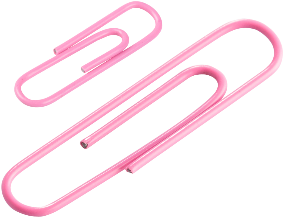 Pink Standard & Jumbo Paper Clips Assortment Pack - 1 Pack Each (175 Clips Total)