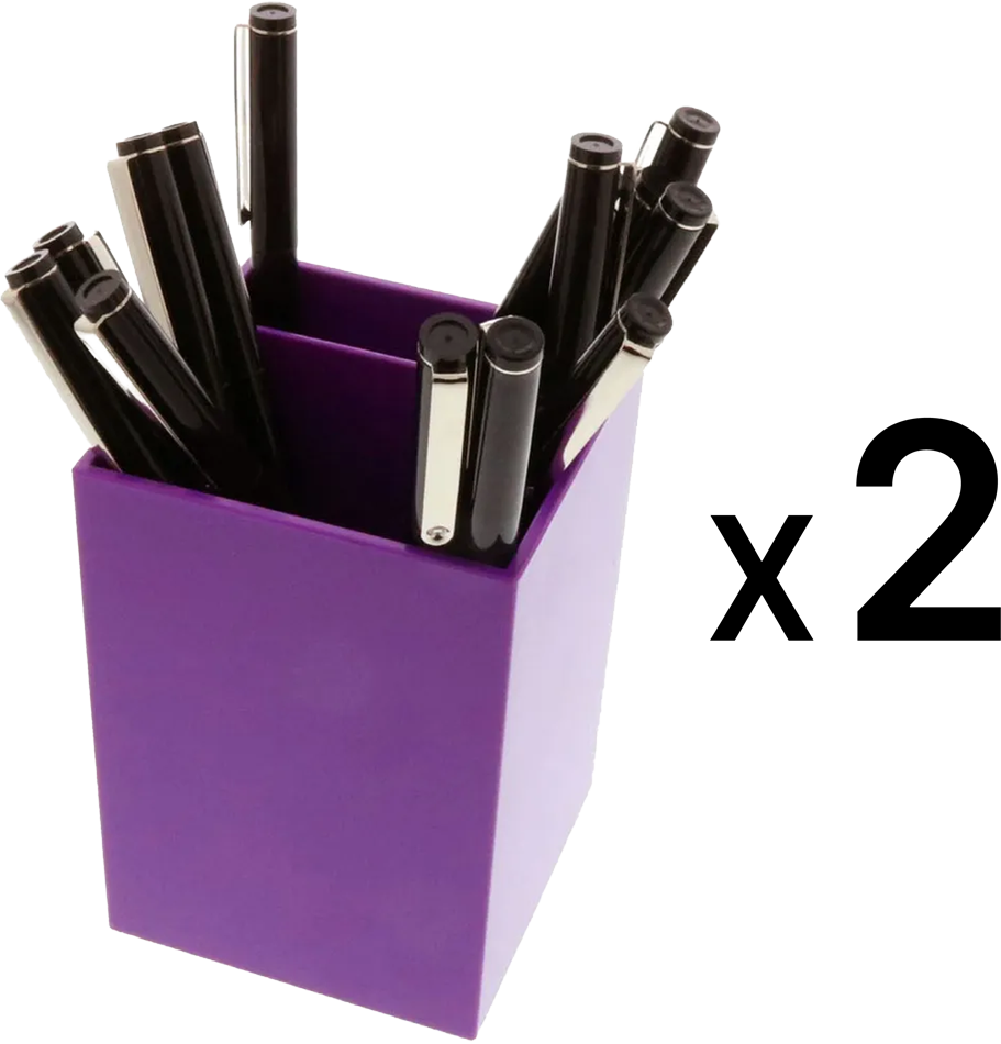 Purple Pen Holders - Pack of 2