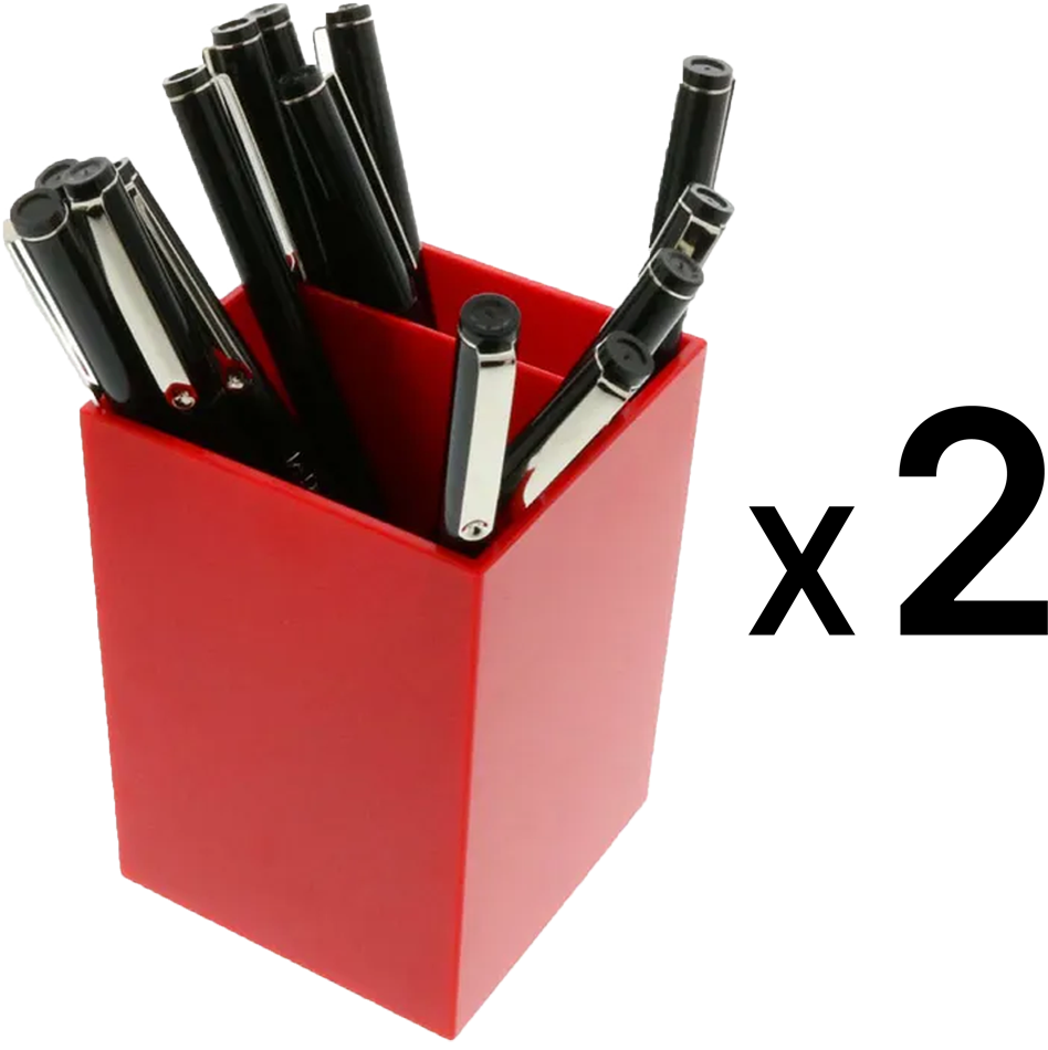 Red Pen Holders - Pack of 2