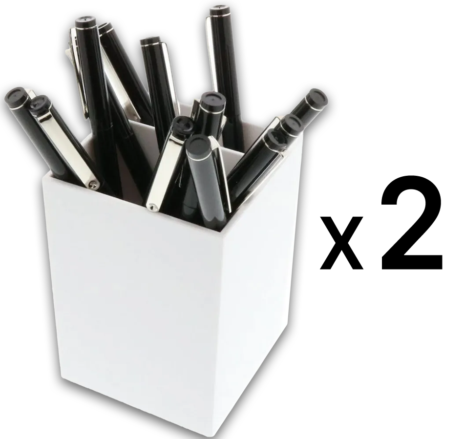 White Pen Holders - Pack of 2