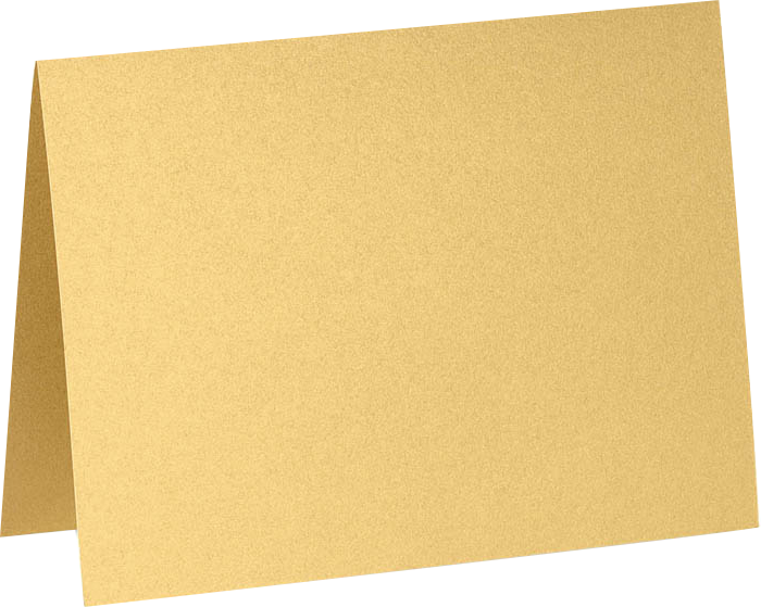 Gold Metallic 100lb A6 Foldover Cards (4 5/8 x 6 1/4)