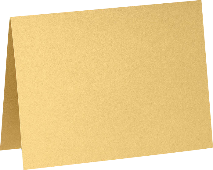 Gold Metallic 100lb A7 Foldover Cards (5 1/8 x 7)