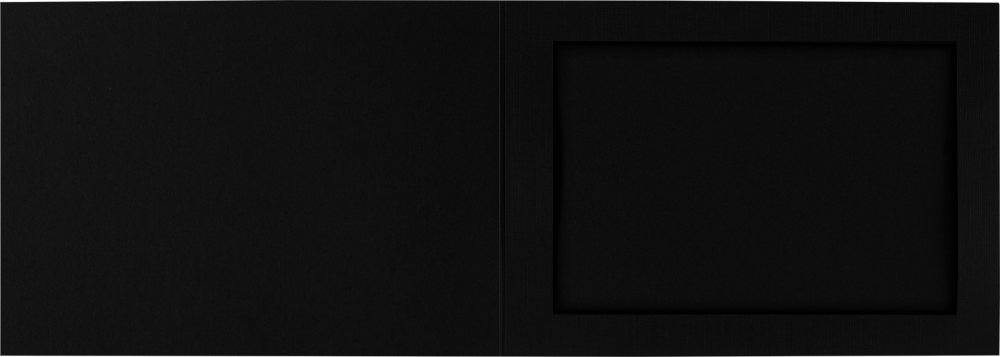 5 x 7 Landscape Photo Holder - Black Linen