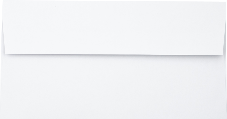 White 28lb Photo Greeting Invitation Envelopes (4 3/8 x 8 1/4) with Peel & Seal