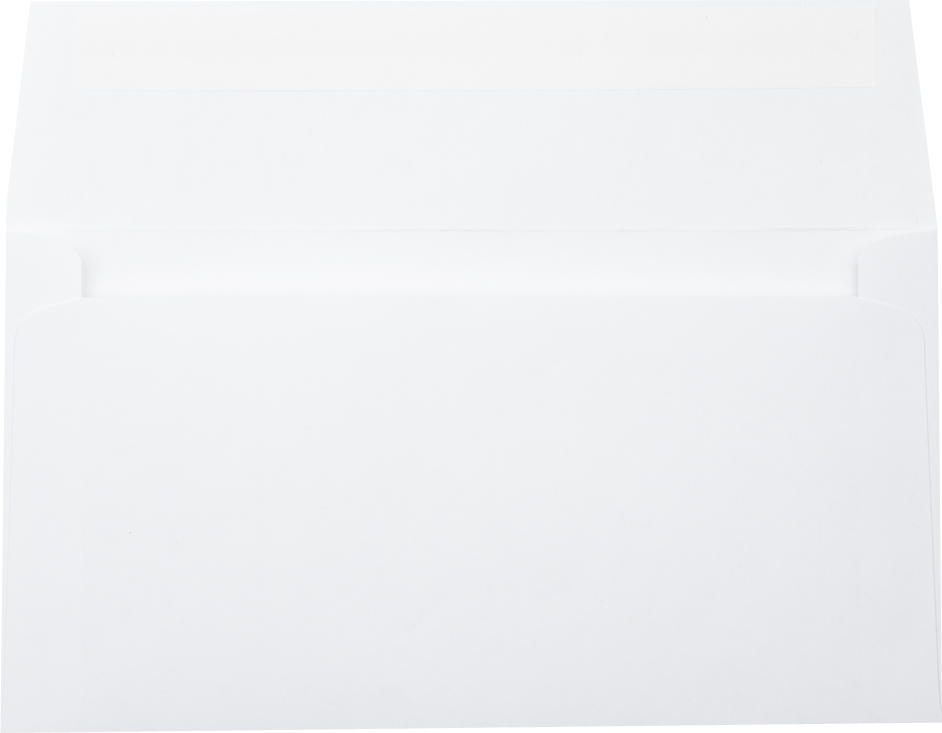 White 28lb Photo Greeting Invitation Envelopes (4 3/8 x 8 1/4) with Peel & Seal