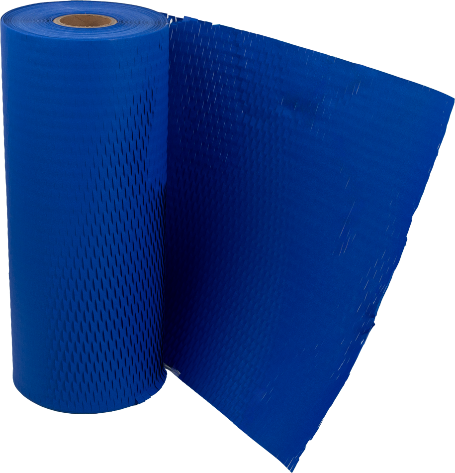 Blue Honeycomb Packing Paper Roll - 321 Sq Ft