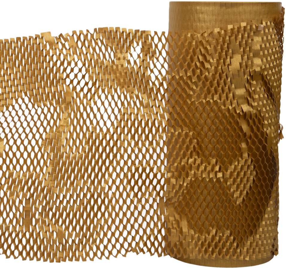 Gold Honeycomb Packing Paper Roll - 321 Sq Ft