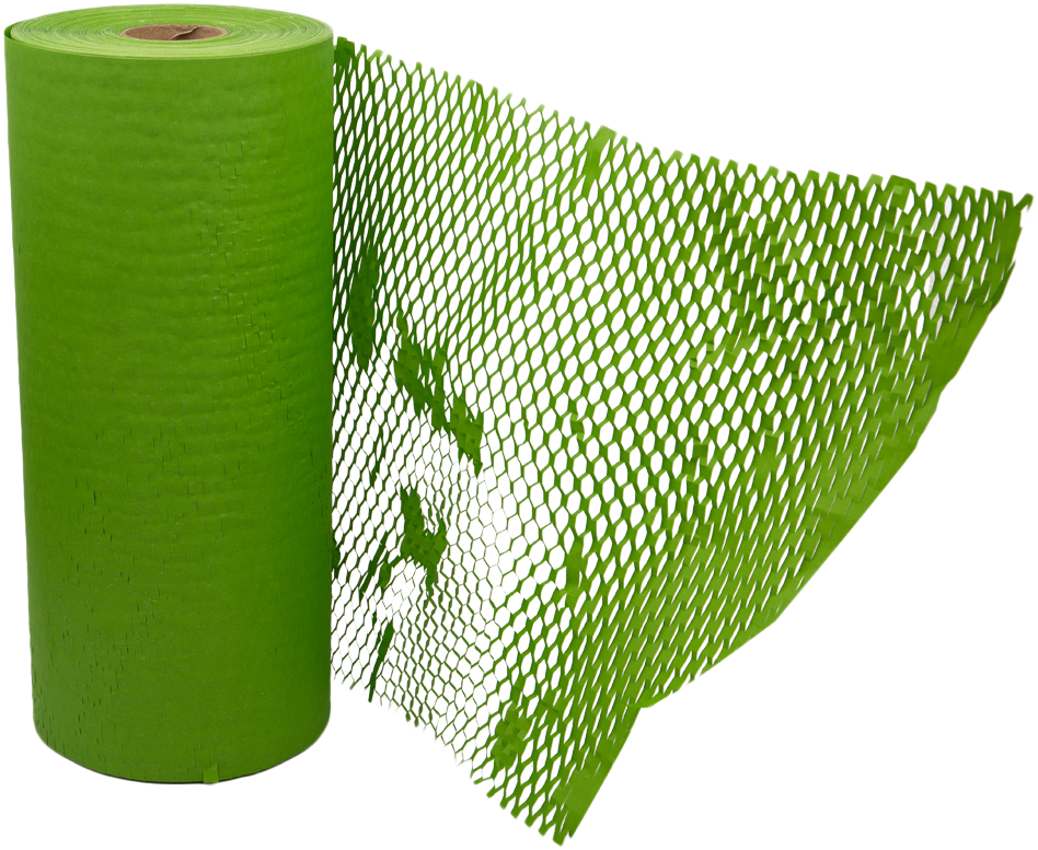 Emerald Green Honeycomb Packing Paper Roll - 321 Sq Ft