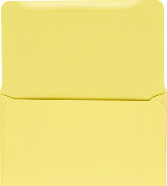 Pastel Canary Yellow 24lb Remittance Envelopes (3 5/8 x 6 1/2 Closed)