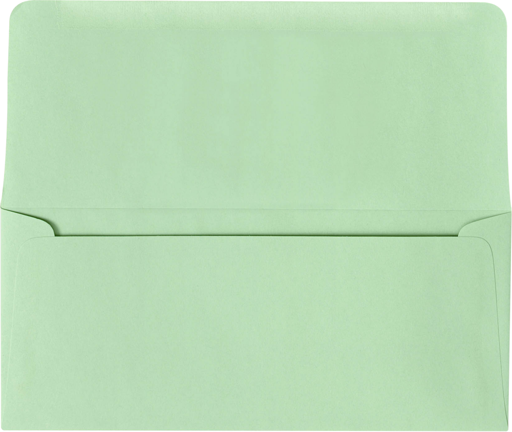 Pastel Green 24lb Remittance Envelopes (3 7/8 x 8 7/8 Closed)